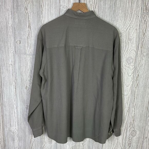 Vintage Y2K Columbia Performance Grey Button Down Shirt Long Sleeve Men's L - Picture 4 of 7